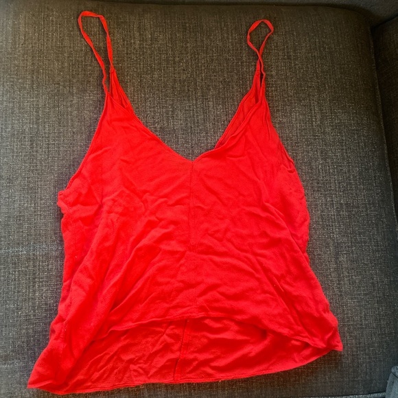 Urban outfitters / silence & noise red slinky tank top - Picture 2 of 4